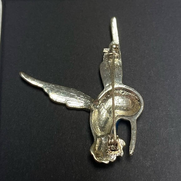 Vintage hummingbird brooch - Picture 3 of 5
